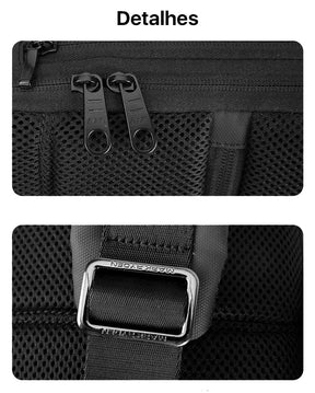 Shoulder Bag com Cadeado Embutido TSA Porta USB Tablet 9.7" Modelo LockEdge Mark Ryden"