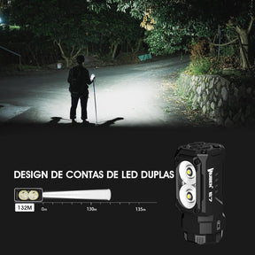 WUBEN E7 1800 Lumen Mini Lanterna Recarregável com Ímã - Lanterna EDC